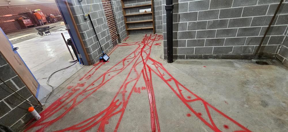 concrete scanning before cutting or coring